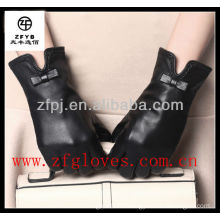 leather bow cuff dress leather sex gloves